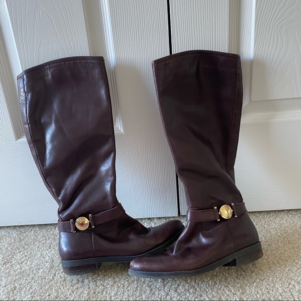 (10 for $10) Tommy Hilfiger Dewberry Brown Riding Boot size 6